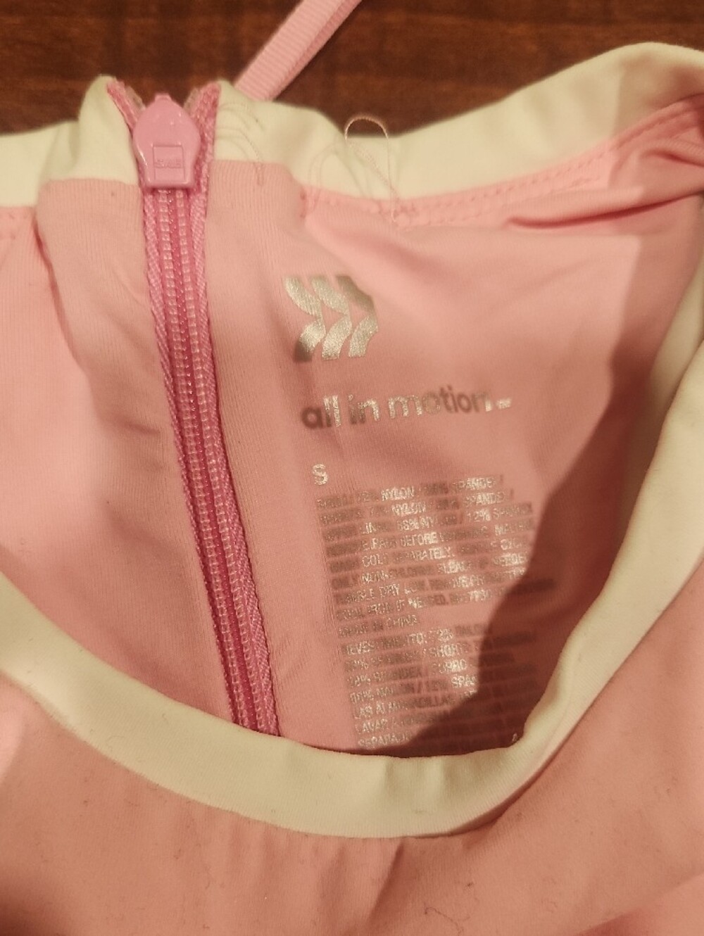All In Motion Pink Sleeveless Athletic Dress with Contrast Trim - Picture 2 of 4